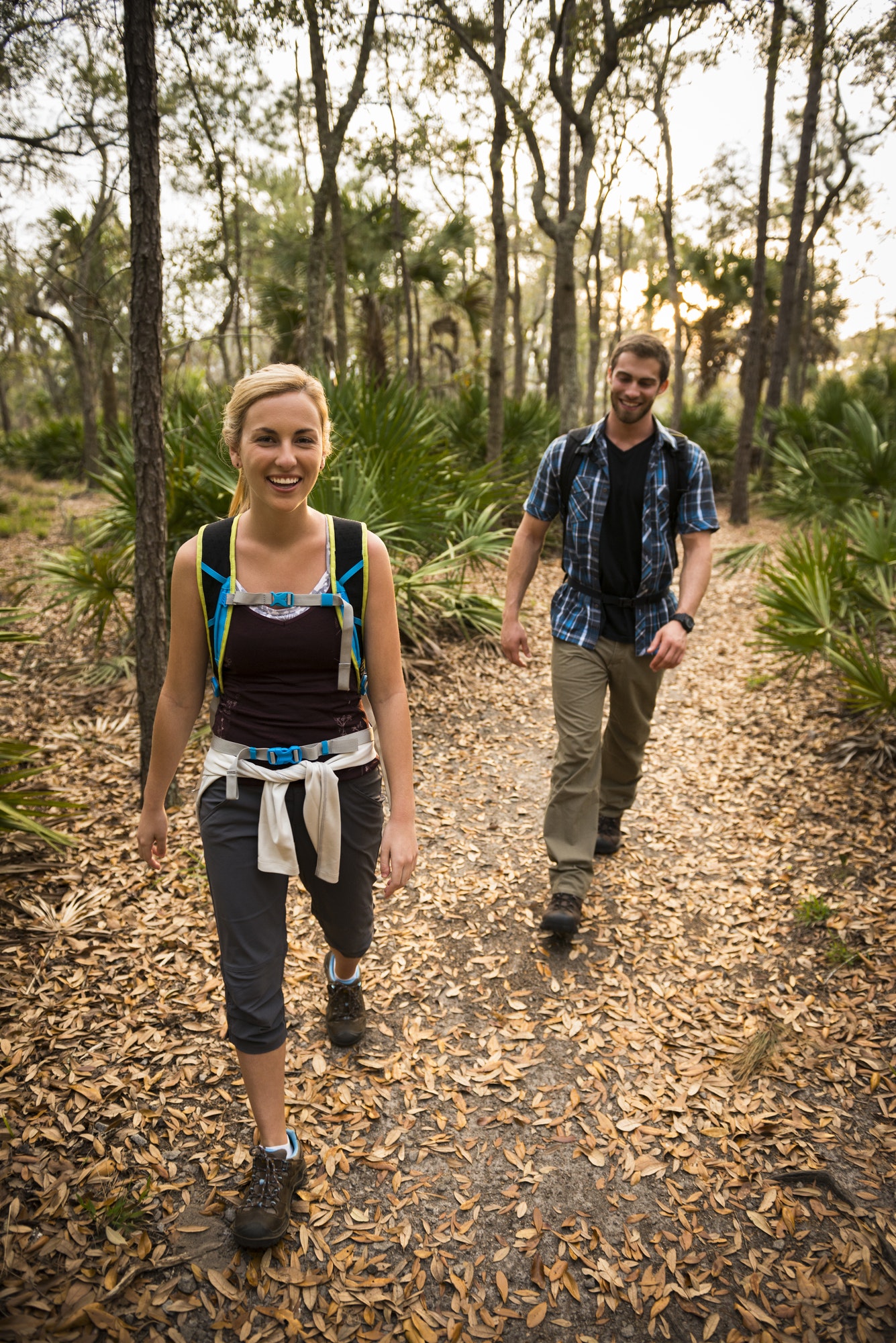 Hikers, Skidaway Island State Park , Savannah, Georgia, USA