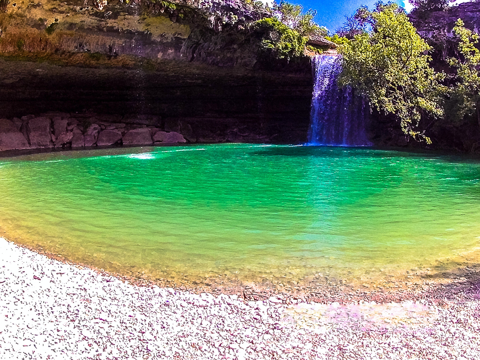 This is Hamilton Pool in Austin Texas